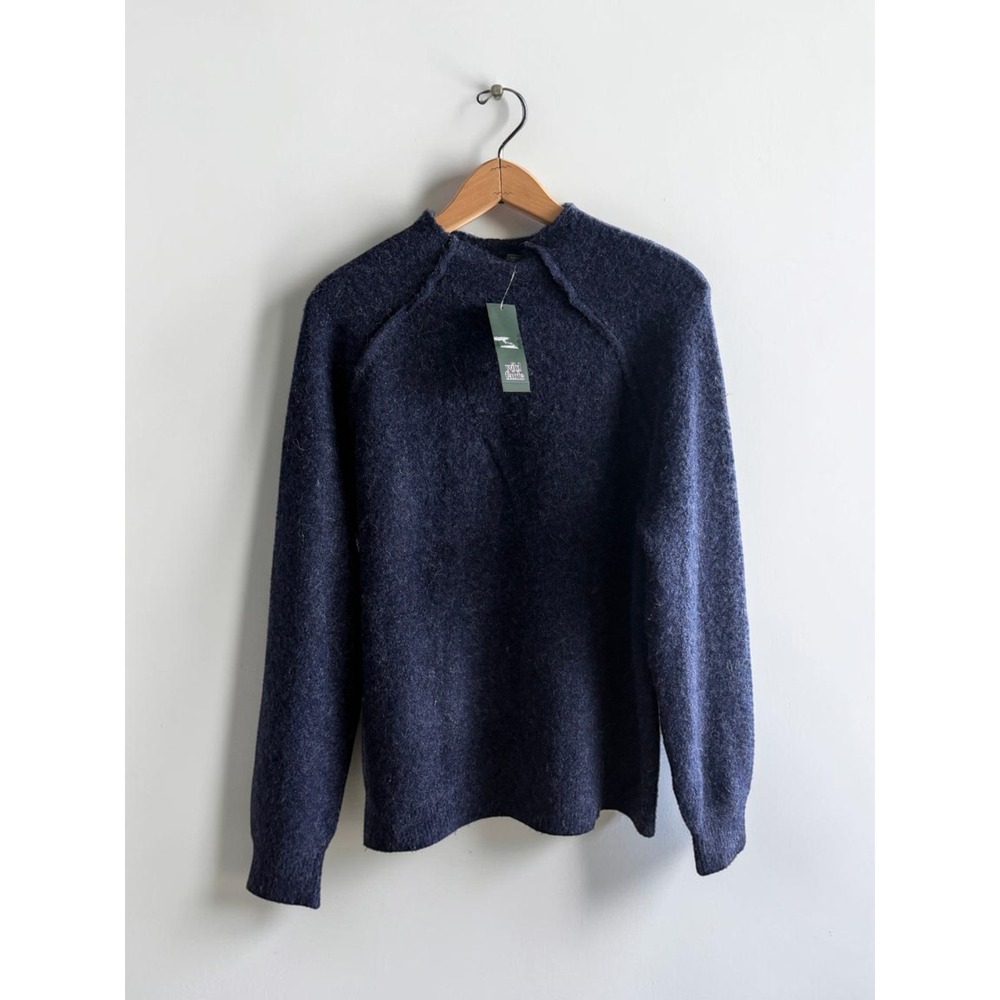 Wild Fable Navy Blue Oversized Fuzzy Alpaca Blend Knit Sweater XS